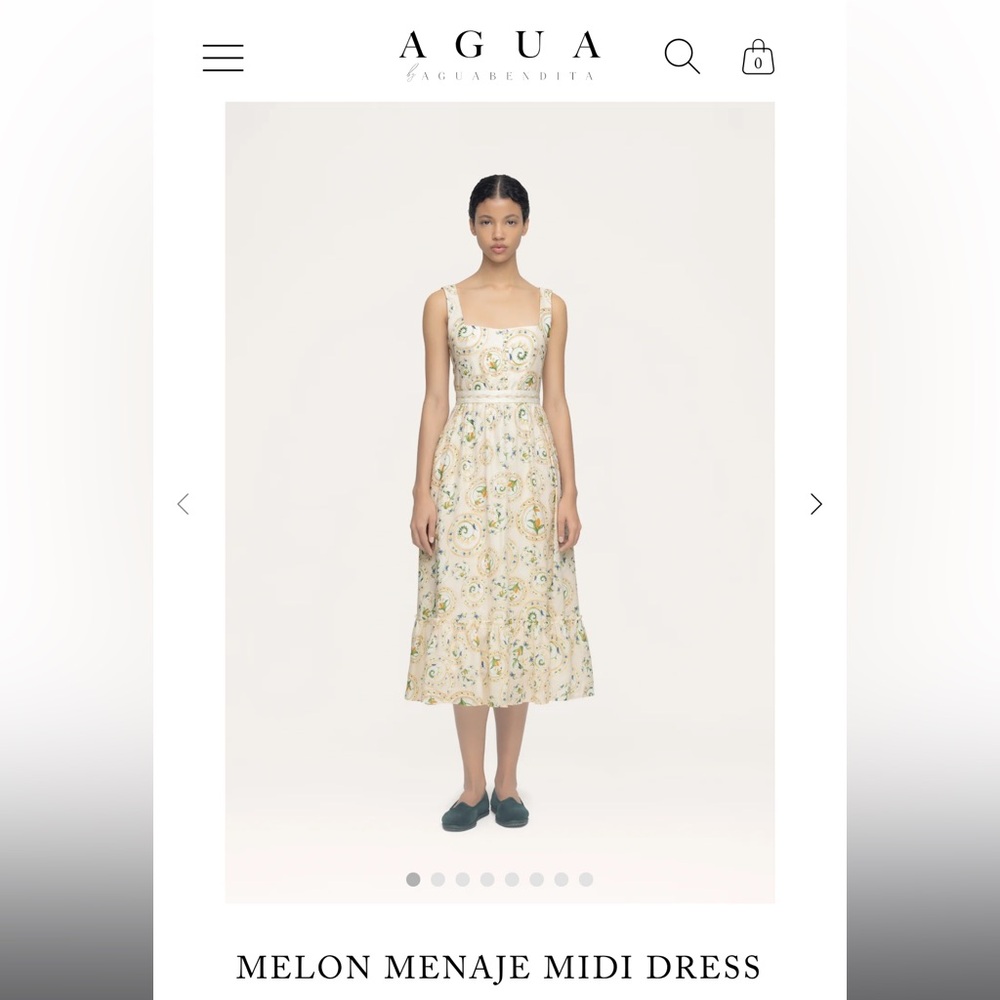 MELON MENAJE MIDI DRESS : Agua By Agua Bendita - Picture 11 of 15